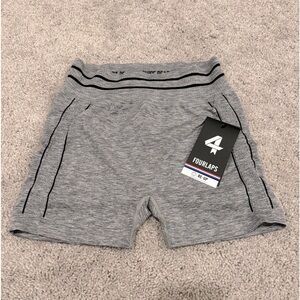 Hottie Shorts FourLaps Shorts 3inch Inseam Grey Heather Size M/L